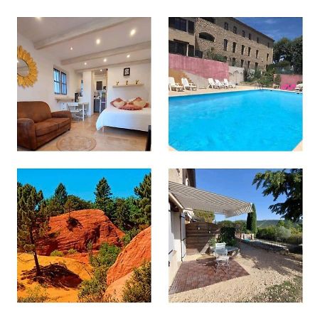 Résidence Luberon: Vue Panoramique et Piscine près du Colorado Provençal Viens Exterior photo