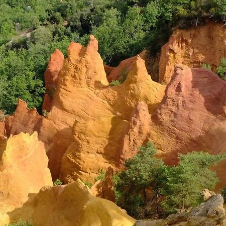 Résidence Luberon: Vue Panoramique et Piscine près du Colorado Provençal Viens Exterior photo