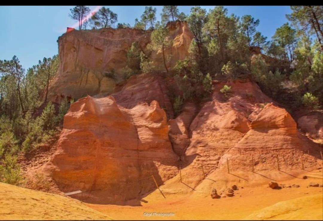 Résidence Luberon: Vue Panoramique et Piscine près du Colorado Provençal Viens Exterior photo