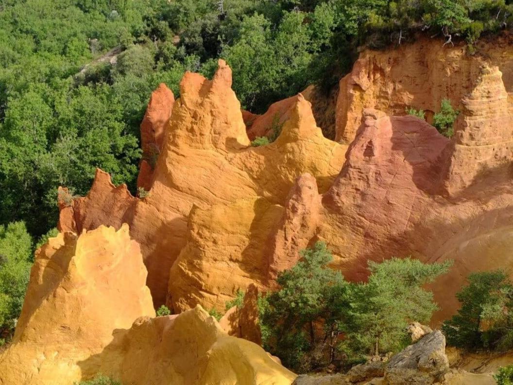 Résidence Luberon: Vue Panoramique et Piscine près du Colorado Provençal Viens Exterior photo